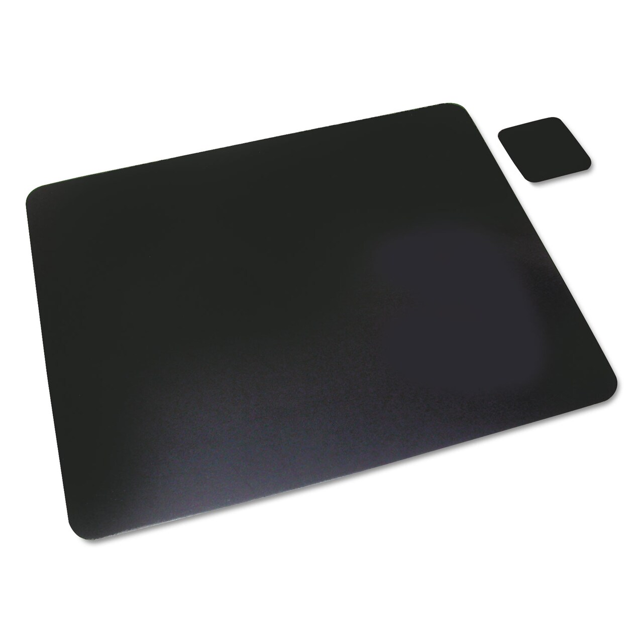 Artistic Office Products Leather Desk Pad w/Coaster 20 x 36 Black